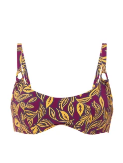 Brassière avec Armatures - Imprimé Violet Agadir