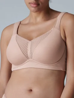 Brassière de sport avec armatures - Rose Yogi
