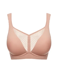 Brassière de sport avec armatures - Rose Yogi