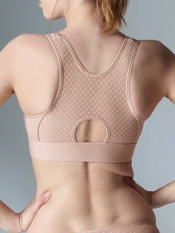 Brassière de sport sans armatures - Rose yogi