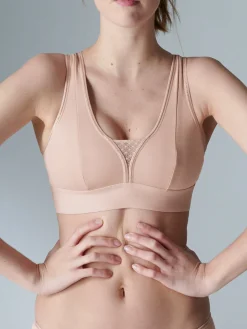 Brassière de sport sans armatures - Rose yogi