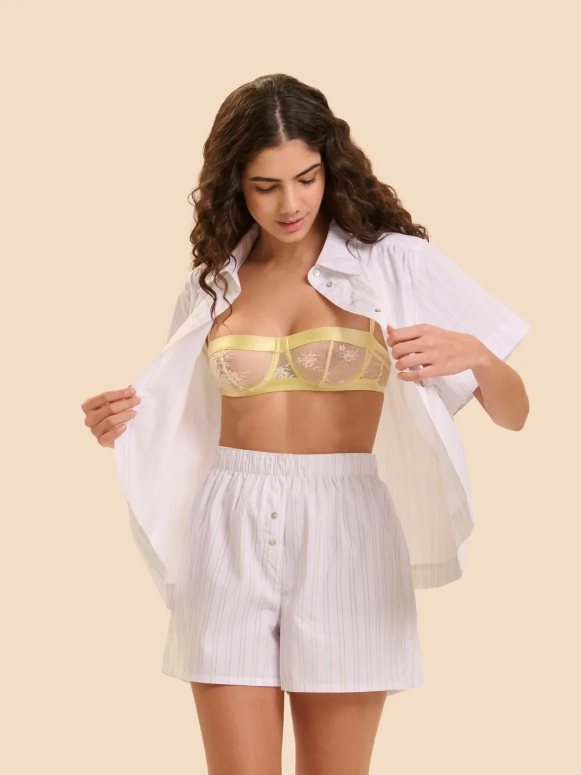 Chemise - Rayure Jaune