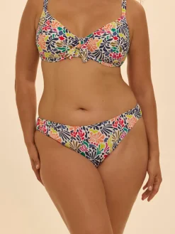 Culotte de bain - Imprimé tropico blanc
