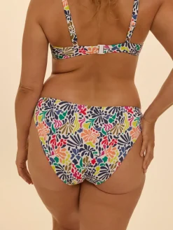 Culotte de bain - Imprimé tropico blanc