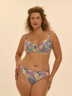 Culotte de bain - Imprimé tropico blanc