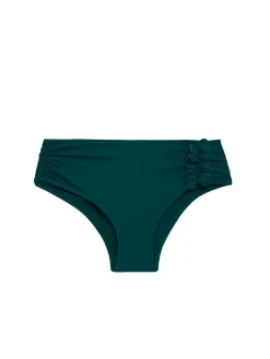 Culotte de bain taille haute - Emeraude