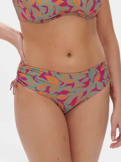 Culotte de bain taille haute - Imprimé Rose Ménara