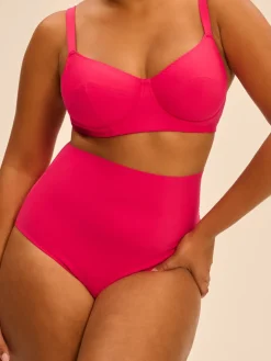 Culotte de bain taille haute - Lipstick