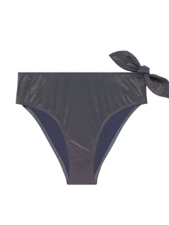 Culotte de bain taille haute - Lurex Midnight