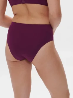 Culotte de bain taille haute - Mûre