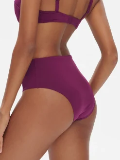 Culotte de bain taille haute - Mûre