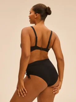 Culotte de bain taille haute - Noir