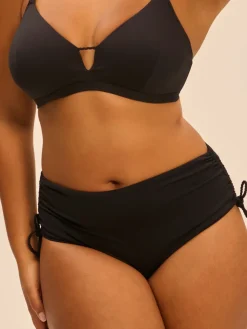 Culotte de bain taille haute - Noir