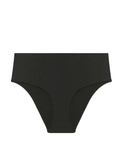 Culotte de bain taille haute - Noir
