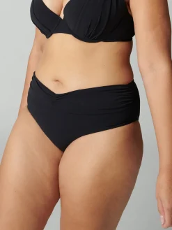 Culotte de bain taille haute - Noir