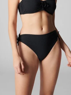 Culotte de bain taille haute - Noir