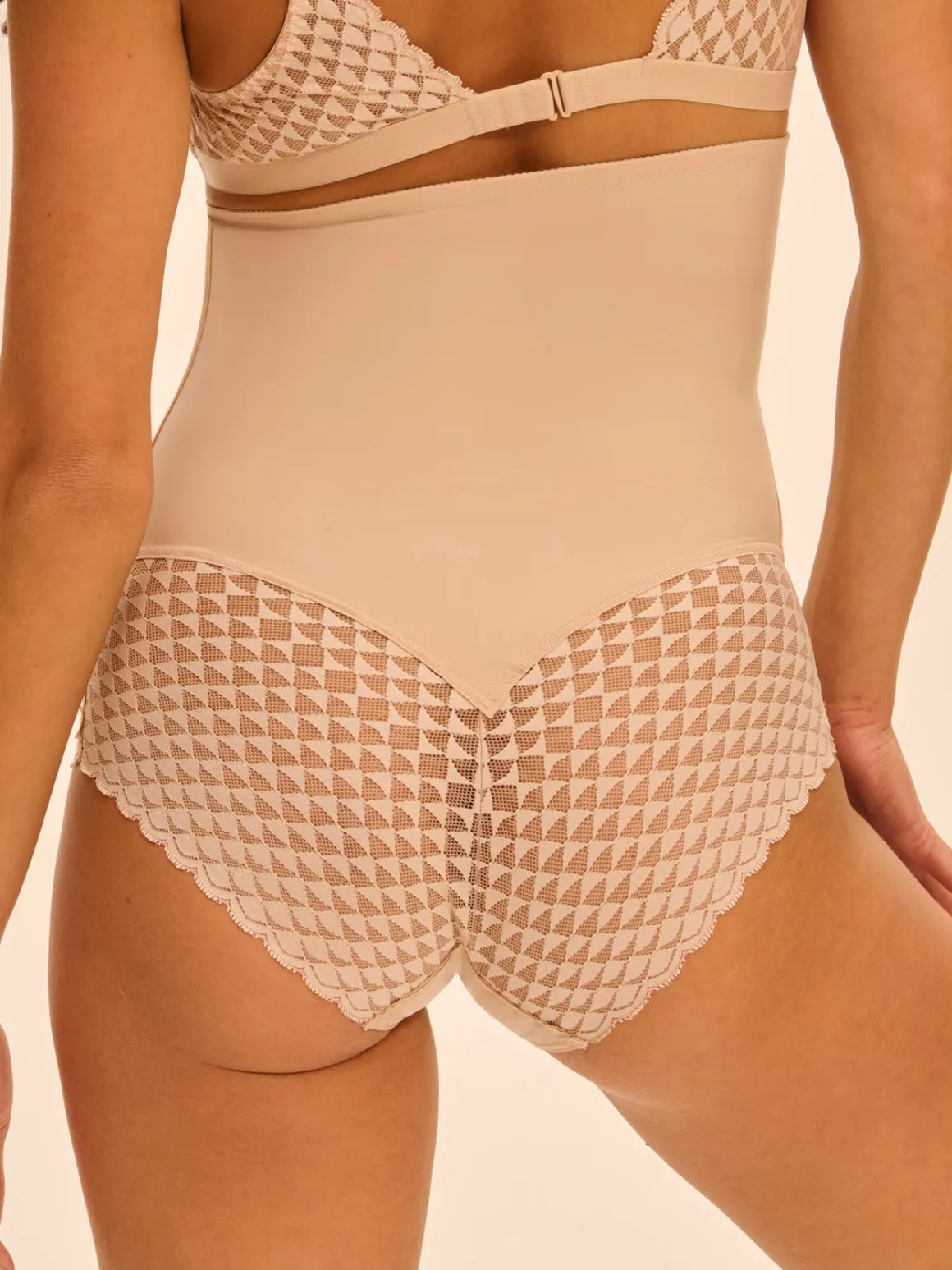 Culotte gainante taille haute - Peau Rosée