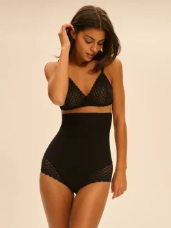 Culotte gainante taille haute - Noir