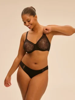 Culotte menstruelle Comète flux moyen - Noir