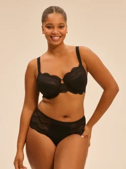 Culotte menstruelle Karma flux moyen - Noir