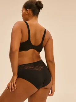 Culotte menstruelle Karma flux moyen - Noir