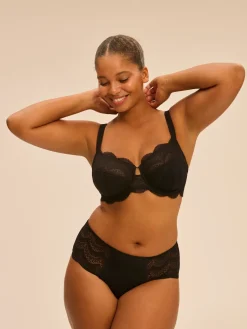 Culotte menstruelle Karma flux moyen - Noir