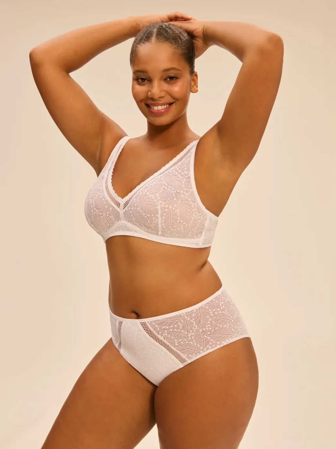 Culotte taille haute - Blanc