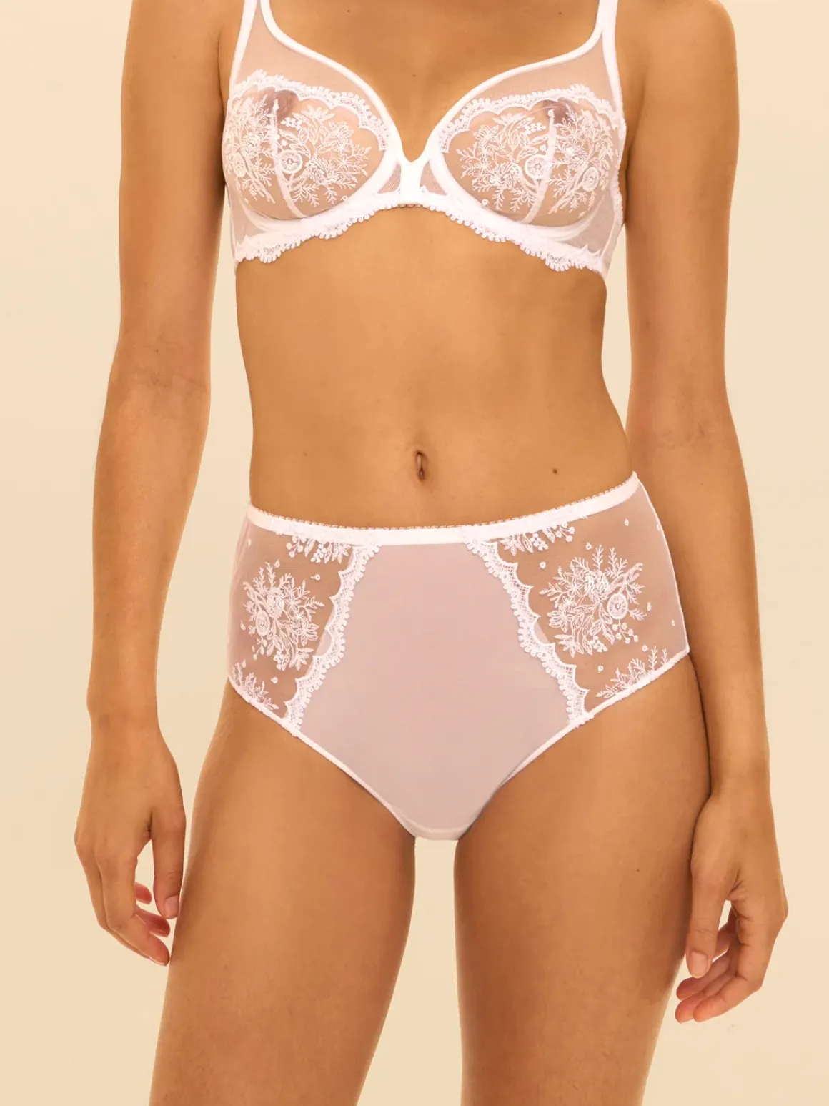 Culotte taille haute - Blanc