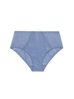Culotte taille haute - Bleu Chambray