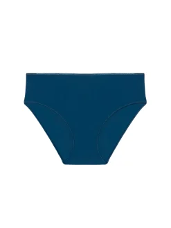 Culotte taille haute - Bleu pétrole
