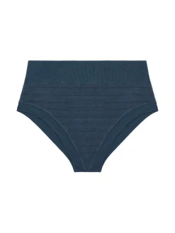 Culotte taille haute - Bleu pétrole