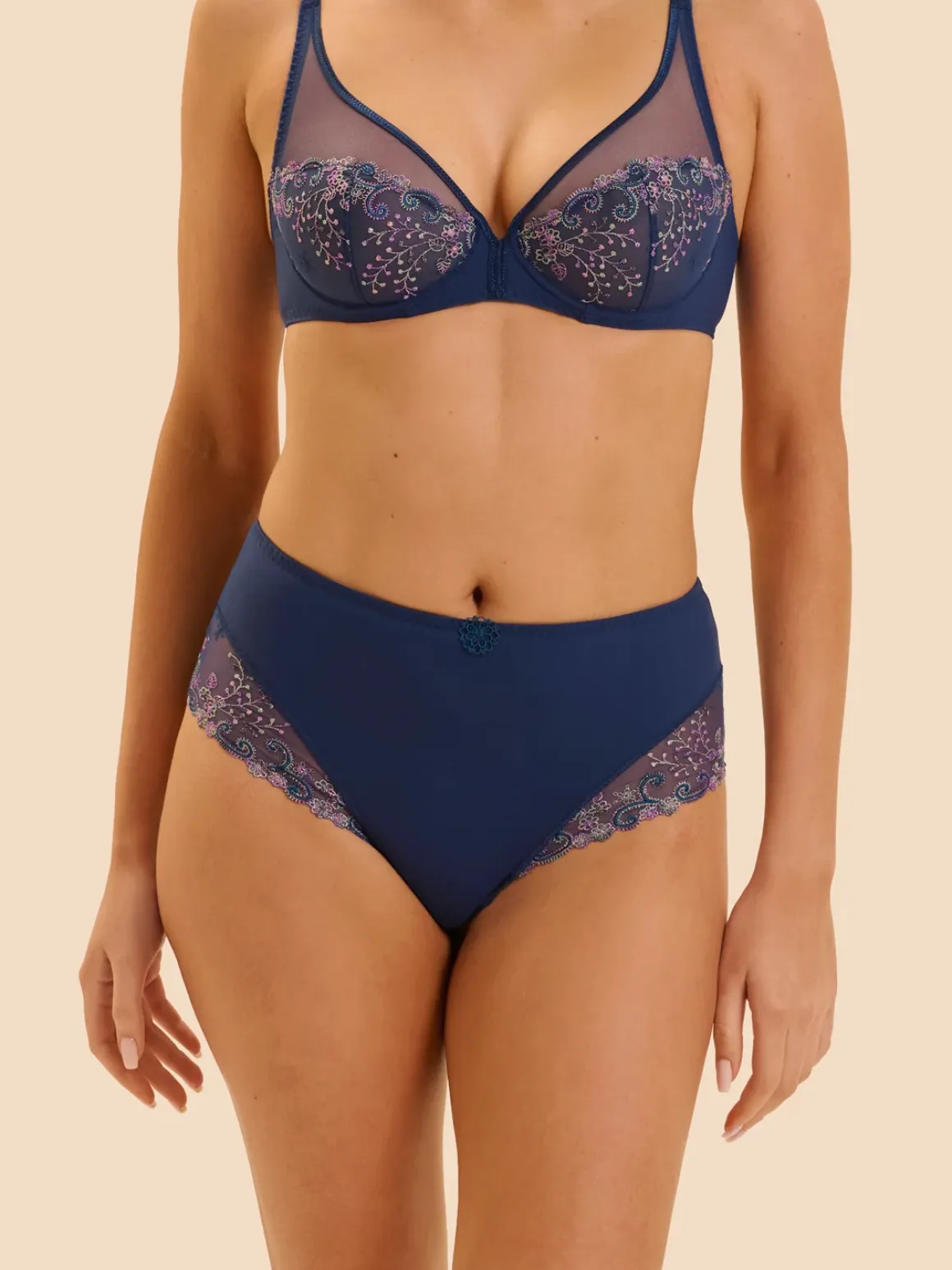 Culotte taille haute - Bleu Rainbow