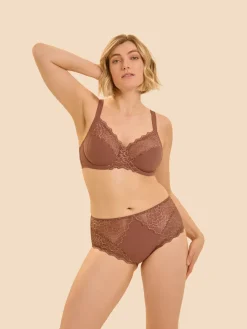 Culotte taille haute - Brun coco