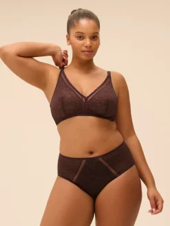 Culotte taille haute - Brun Foncé