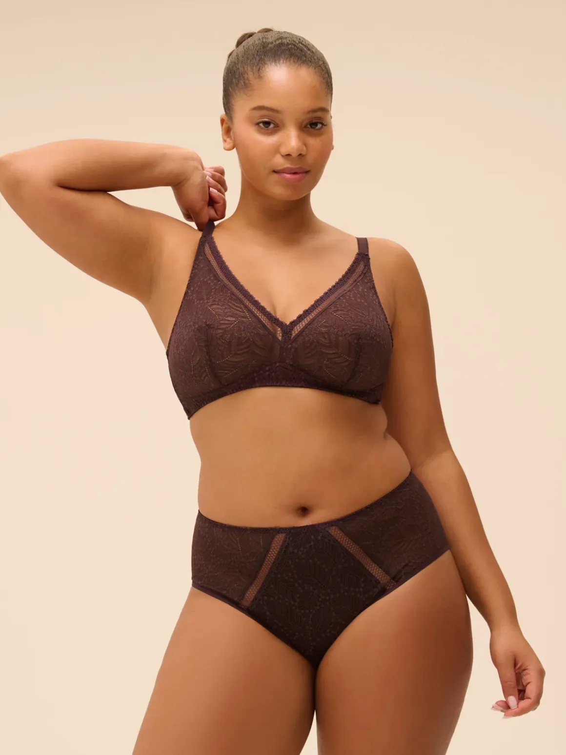 Culotte taille haute - Brun Foncé