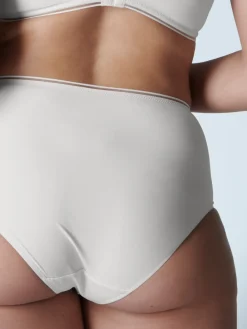 Culotte taille haute - Crême