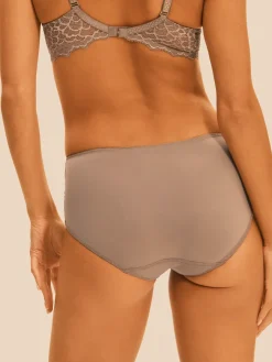 Culotte taille haute - Grège