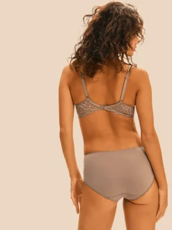 Culotte taille haute - Grège