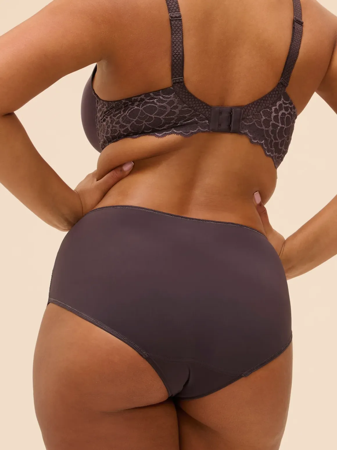 Culotte taille haute - Gris Graphite