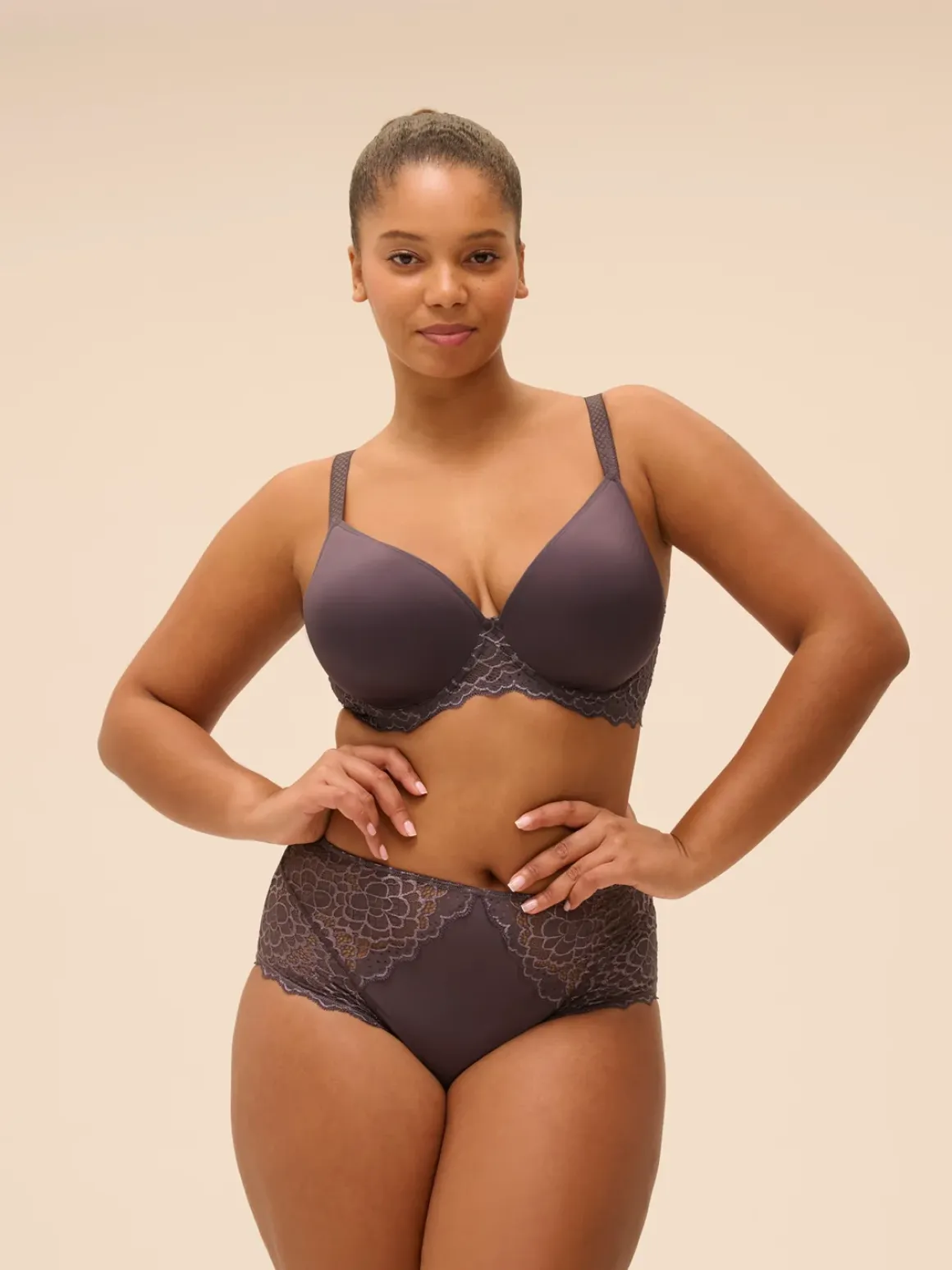 Culotte taille haute - Gris Graphite