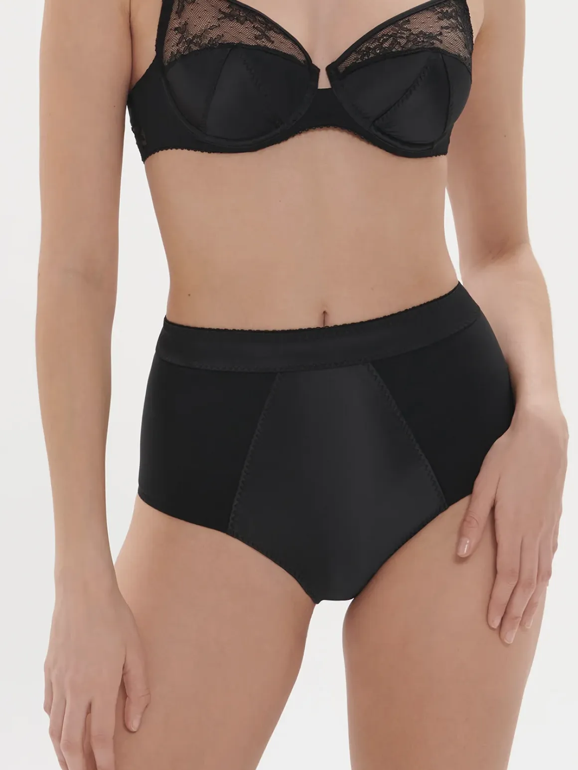 Culotte taille haute - Noir