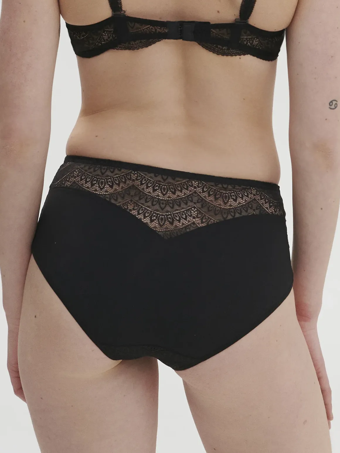 Culotte taille haute - Noir