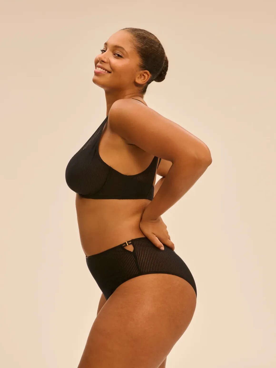 Culotte taille haute - Noir