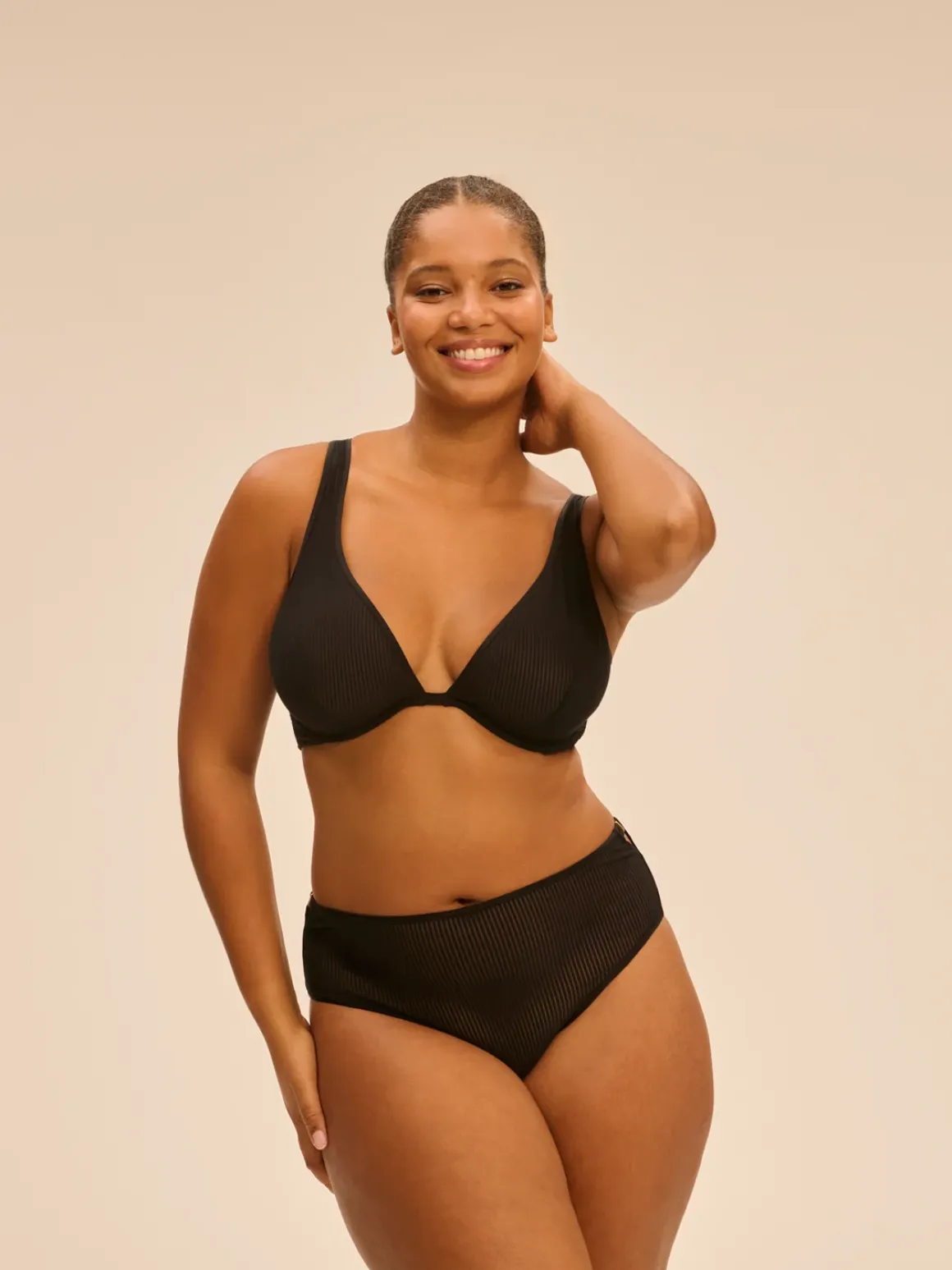 Culotte taille haute - Noir