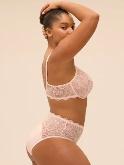 Culotte taille haute - Poudre Pétale