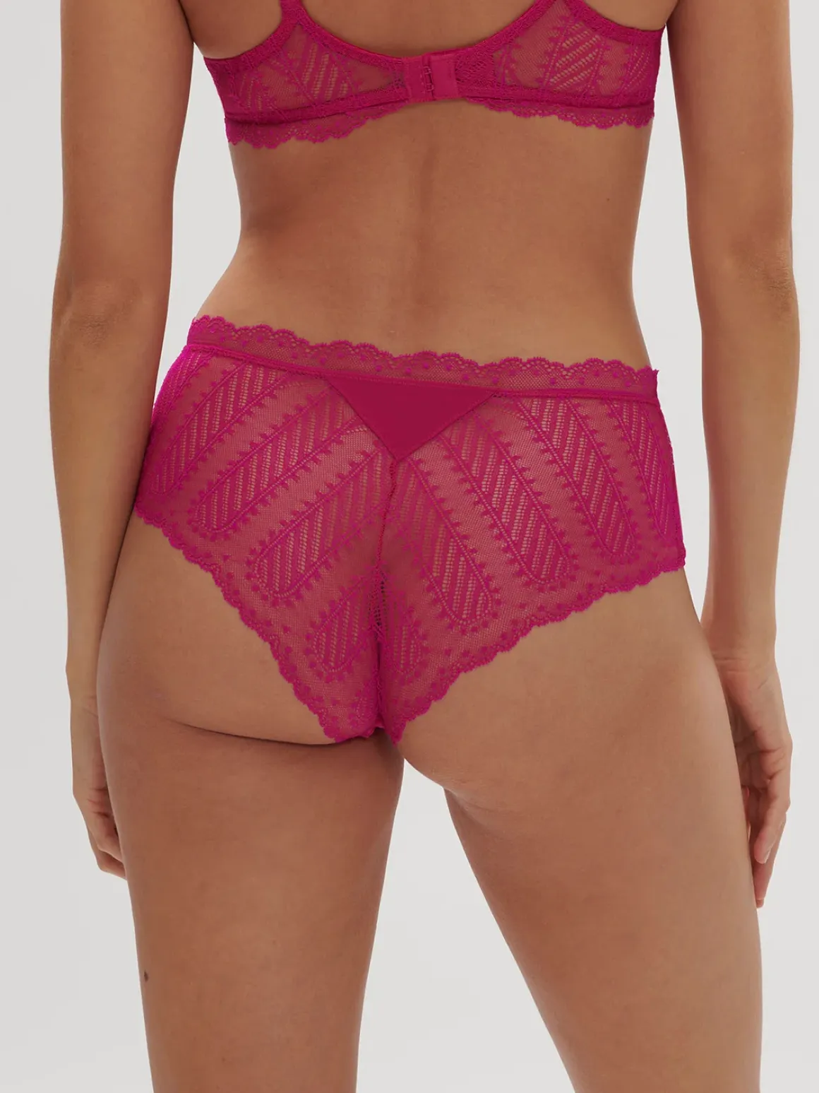 Culotte taille haute - Rose Hibiscus