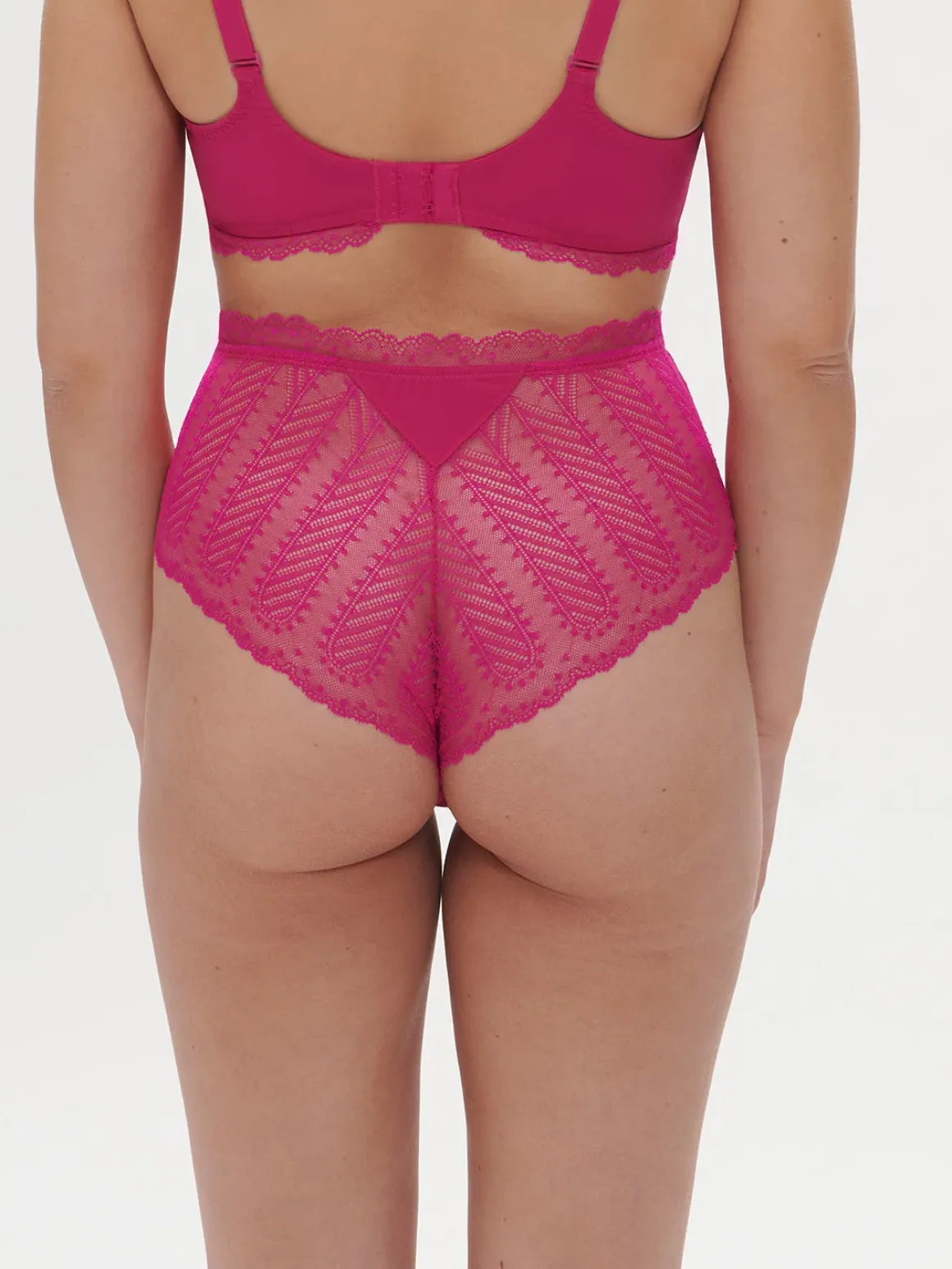Culotte taille haute - Rose Hibiscus