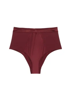 Culotte taille haute - Rouge Obscur