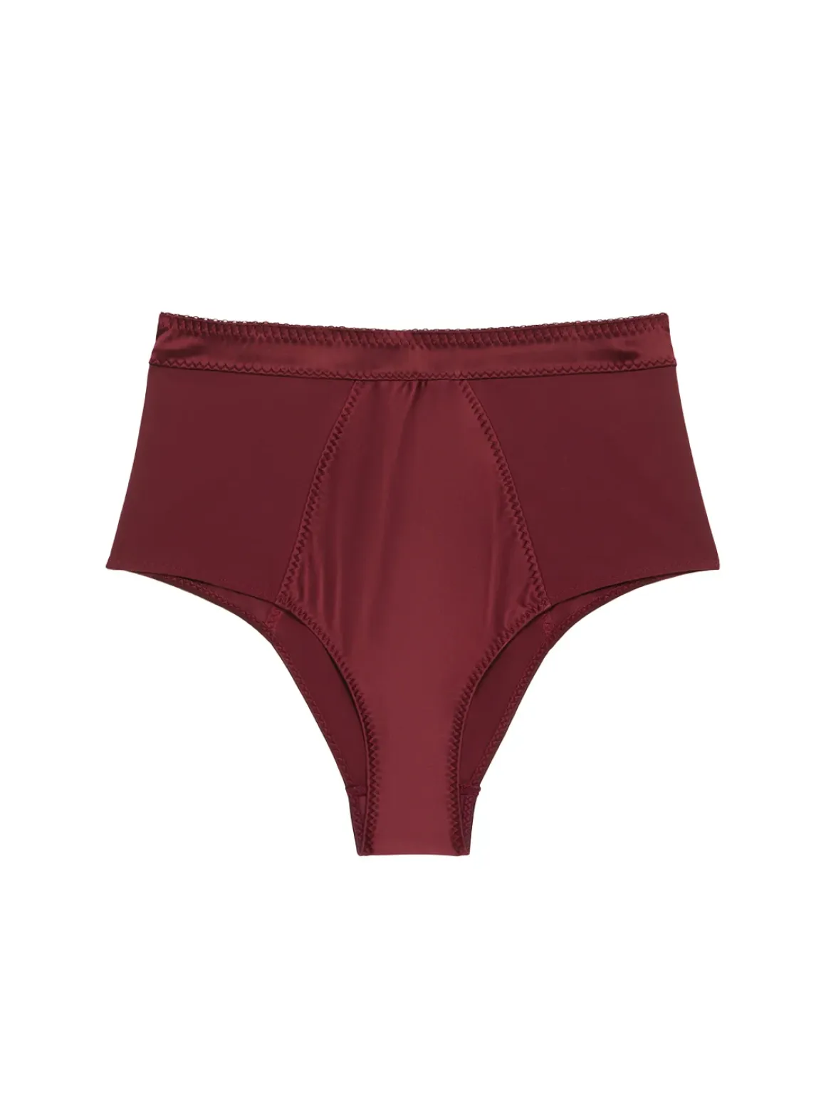 Culotte taille haute - Rouge Obscur