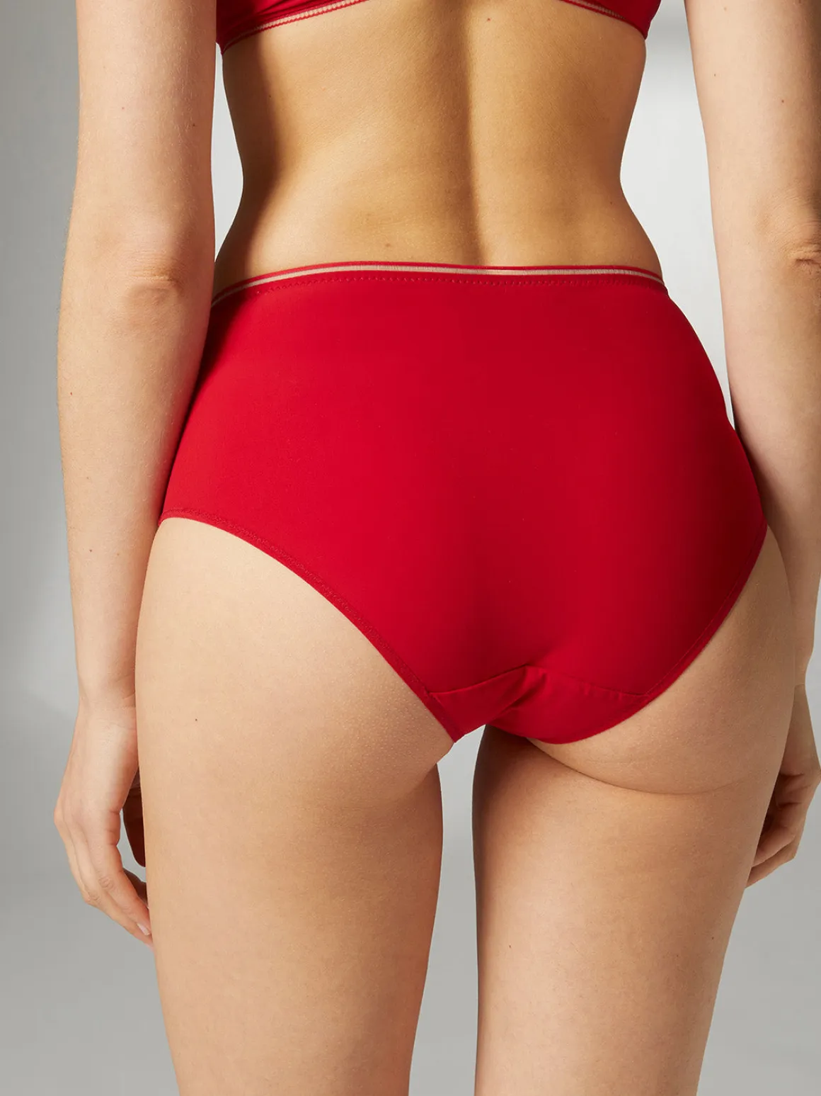 Culotte taille haute - Rouge Opéra